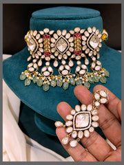 Beautiful White Chokar in Kundan - KN00509