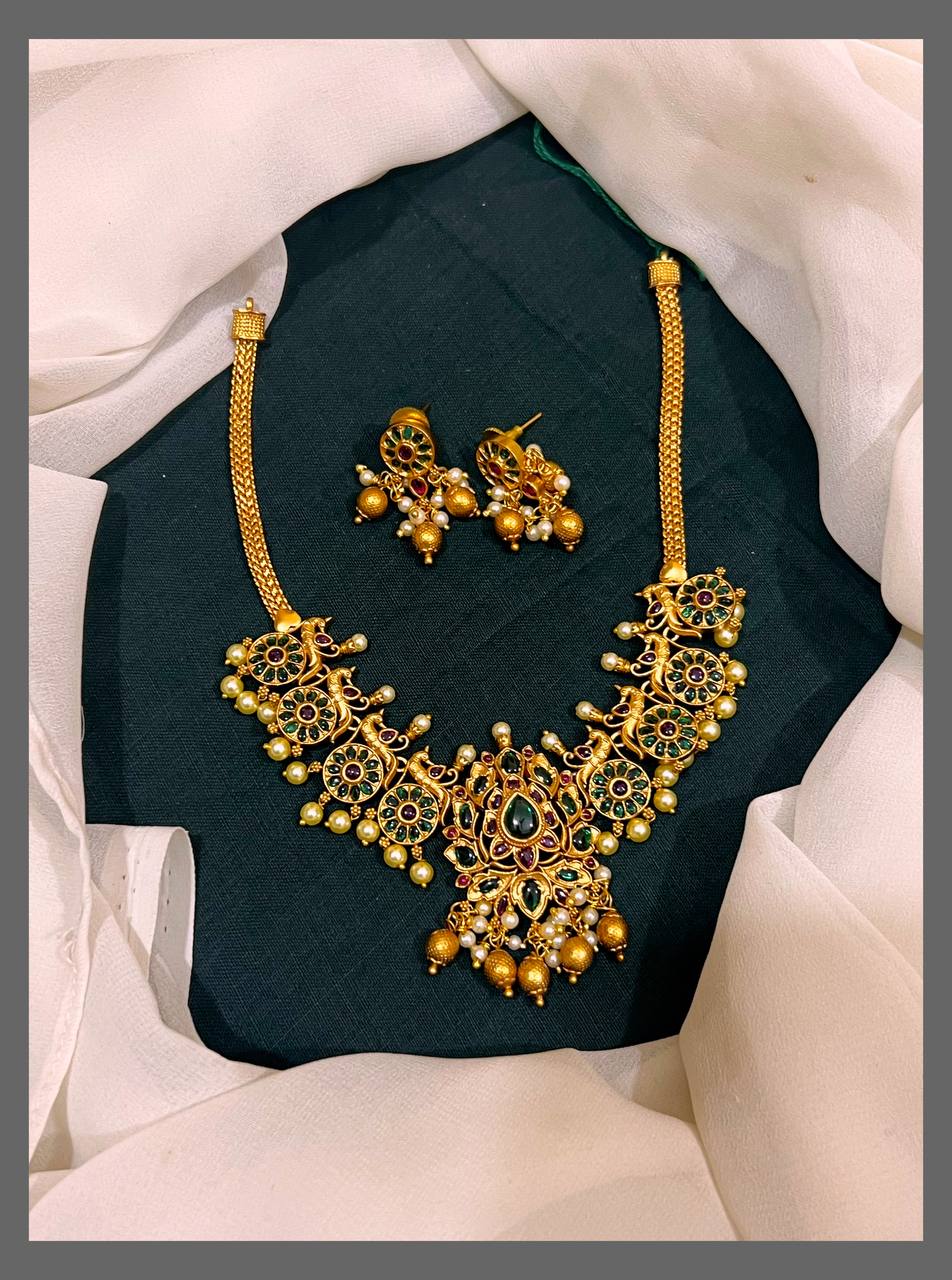 Bottu Mala Necklace in Nakshi - NN00552