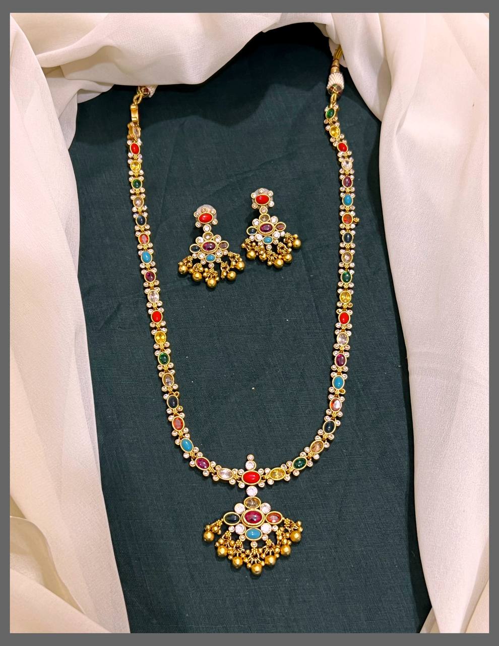 Replica of Gem Stone Haram in Nakshi - NH00287