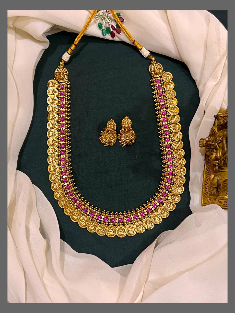 Lakshmi Kasu Haram In Kundan - KH00309