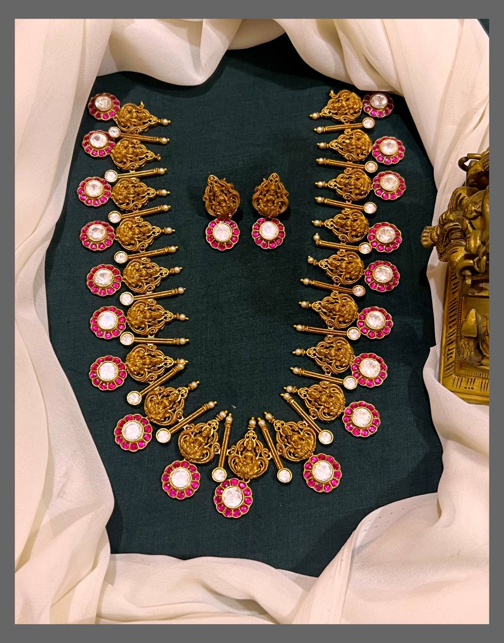 Beautiful Lakshmi Haram In Kundan - KH00313