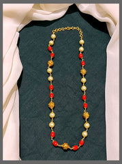 Coral,Cream and Gold Pearl Haram - PB00292