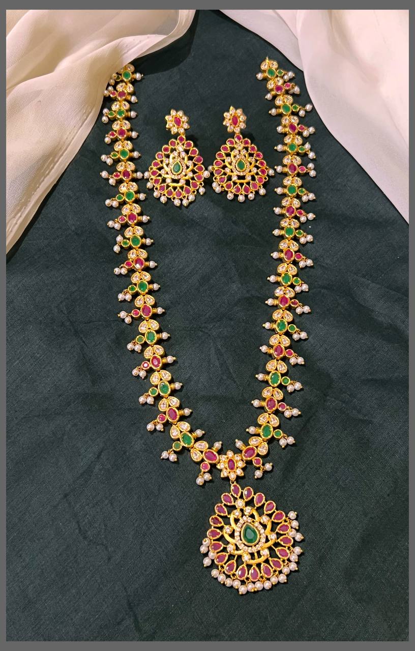Beautiful Multi Colour Haram in Nakshi -  NH00297
