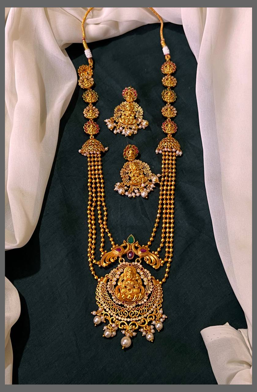 Lakshmi Haram Pendant in Nakshi - NH00309