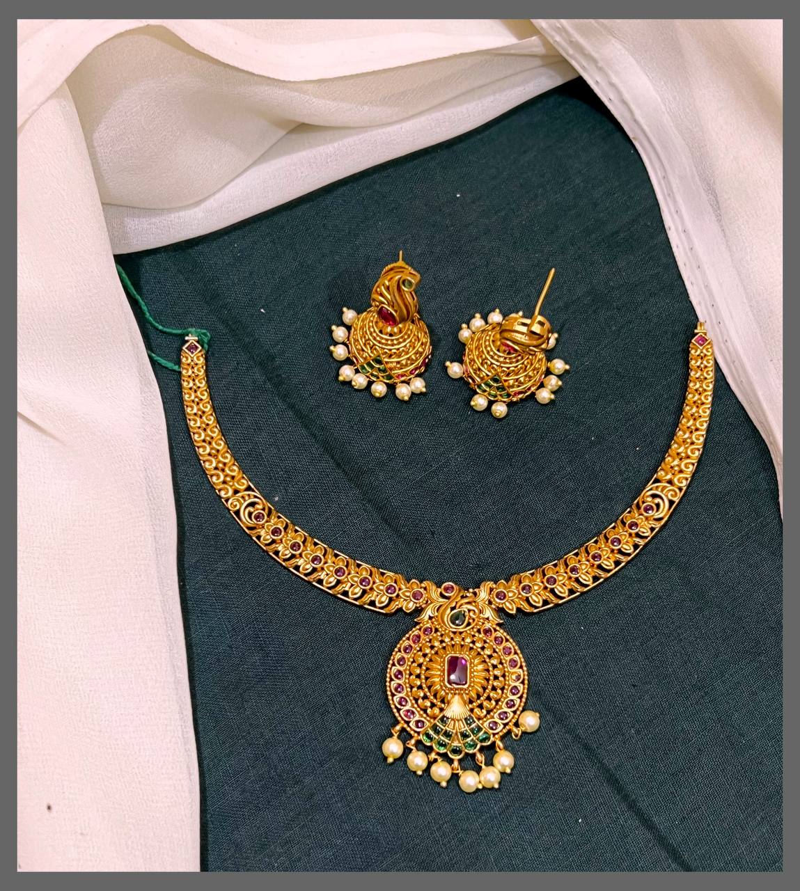 Kante Necklace In Nakshi - NN00596