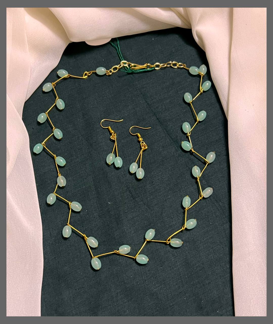 Zig Zag Pearl Necklace - PB00382