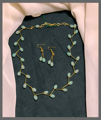 Zig Zag Pearl Necklace - PB00382