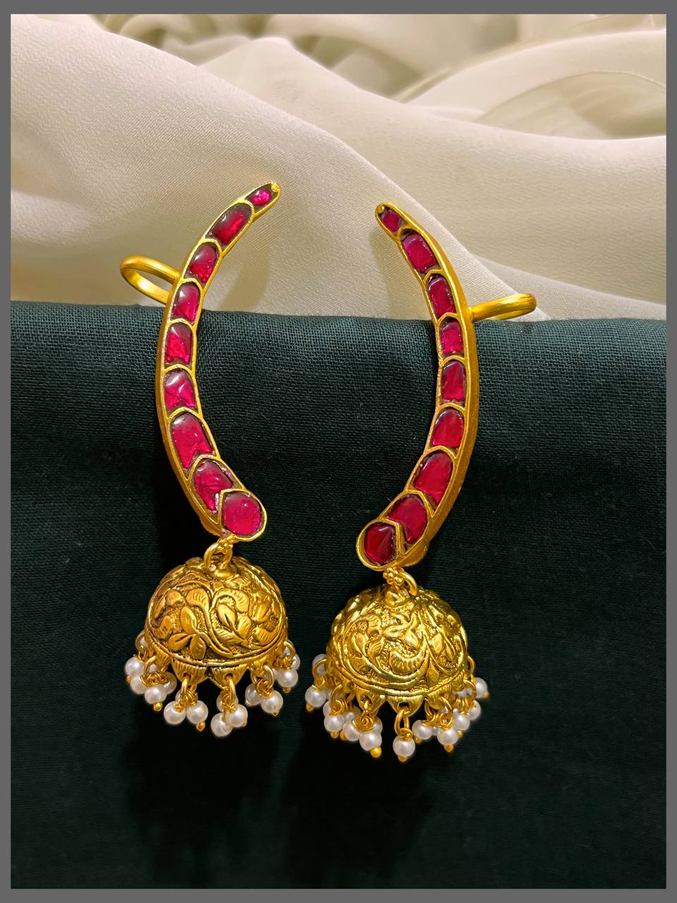 Earcuff Kundan Jhumki - KE00515