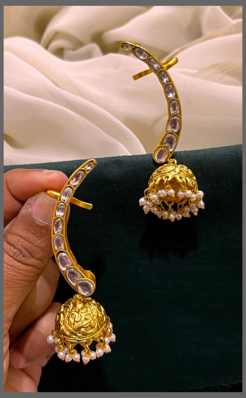 Earcuff Kundan Jhumki - KE00515