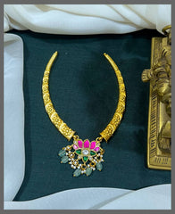 Lotus Kante Necklace In Kundan - KN00549