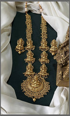 Lakshmi Haram With Pearls In Nakshi - NH00352