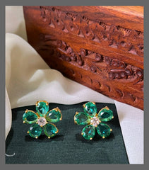 Beautiful Stone Flower Stud - NE00598