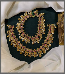 Flower and Leaf Design Payal in Kundan - PY0010