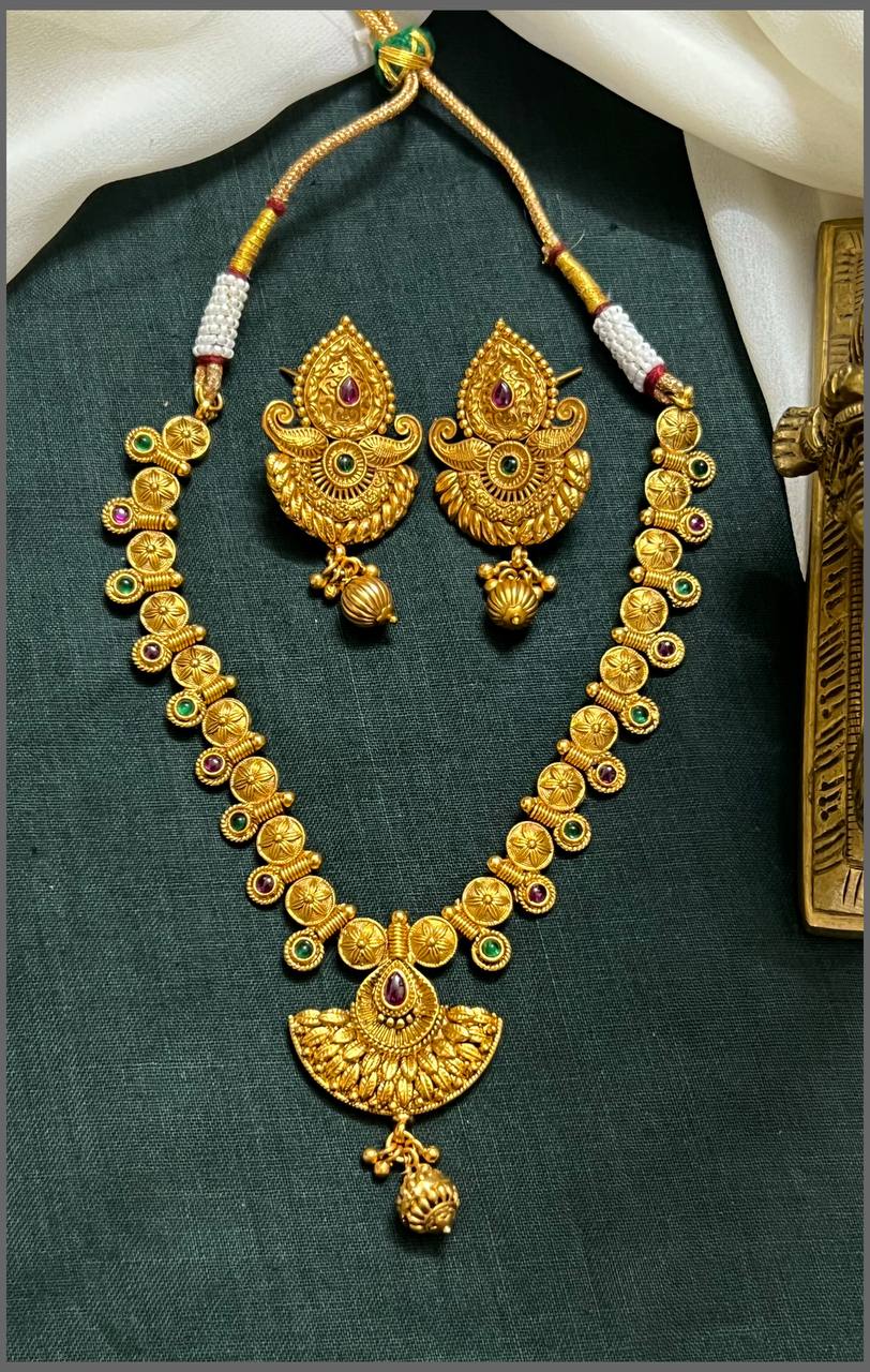 Antique Necklace In Naskhi - NN00775
