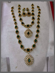 Emeral Stone  Nakshi Bridal Combo - BR0059