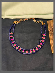Blue Pearl Necklace - PB00515