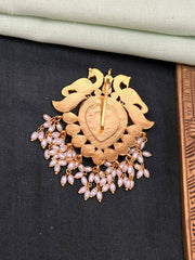 Beautiful Peacock Kundan Pendant - KP00184