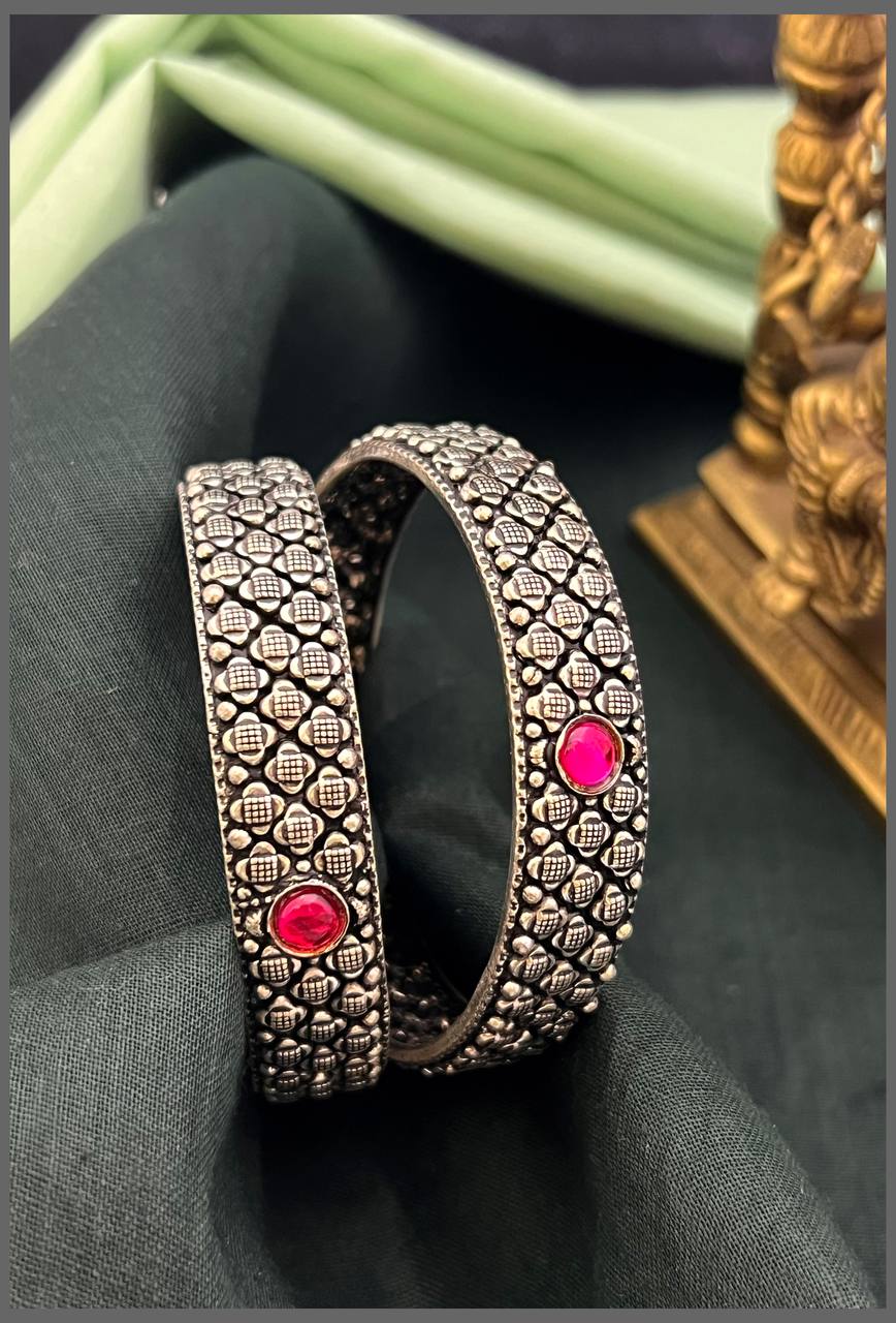 Antique Silver Bangles - BG00417