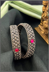 Antique Silver Bangles - BG00417