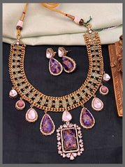 Elegant Victorian Necklace With Earrings - VN00165