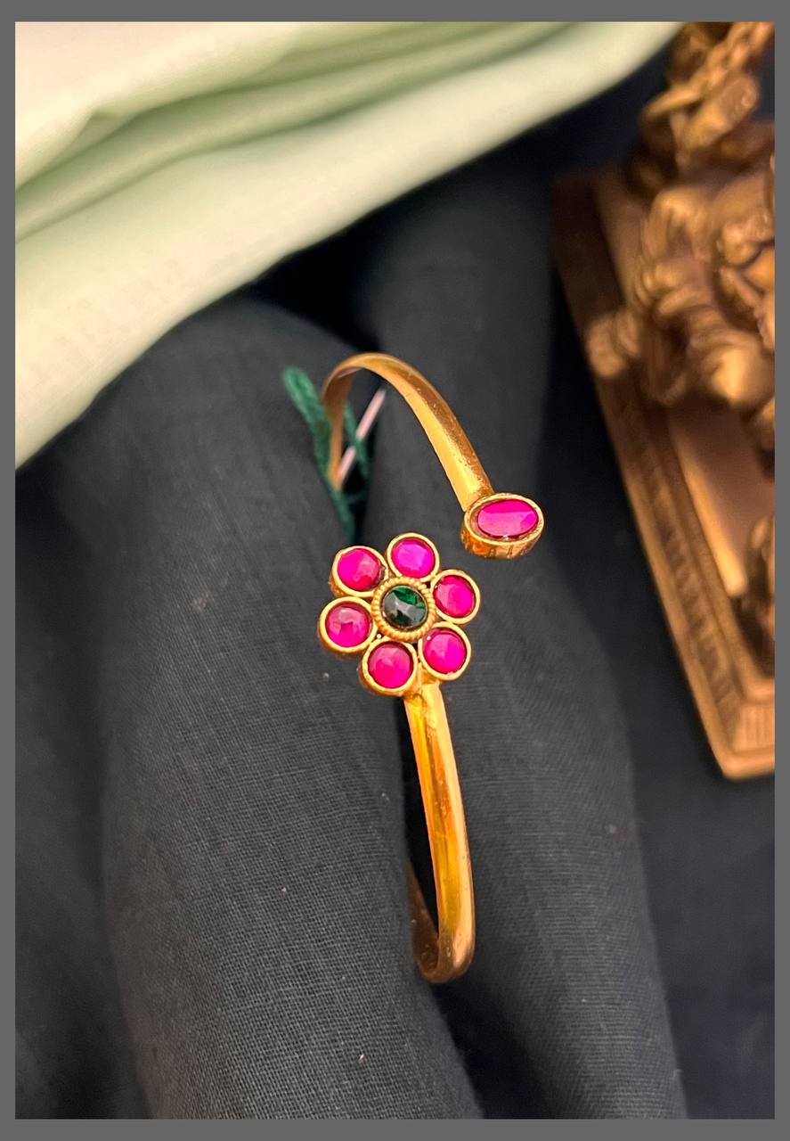Ruby Flower Bracelet - BG00446