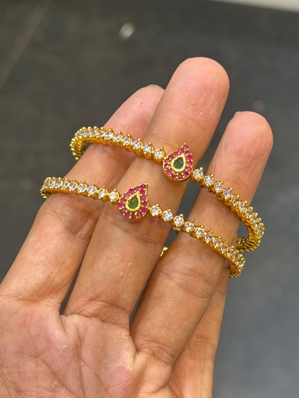Mango CZ stone Bangles - BG00635