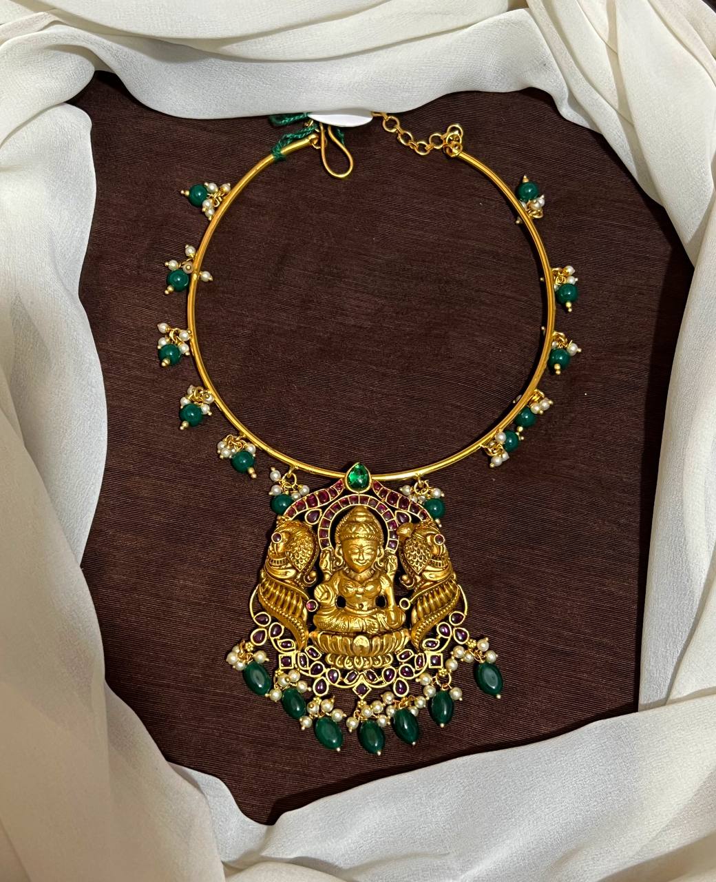 Nakshi Kante Set With Lakshmi Pendant - NN0014