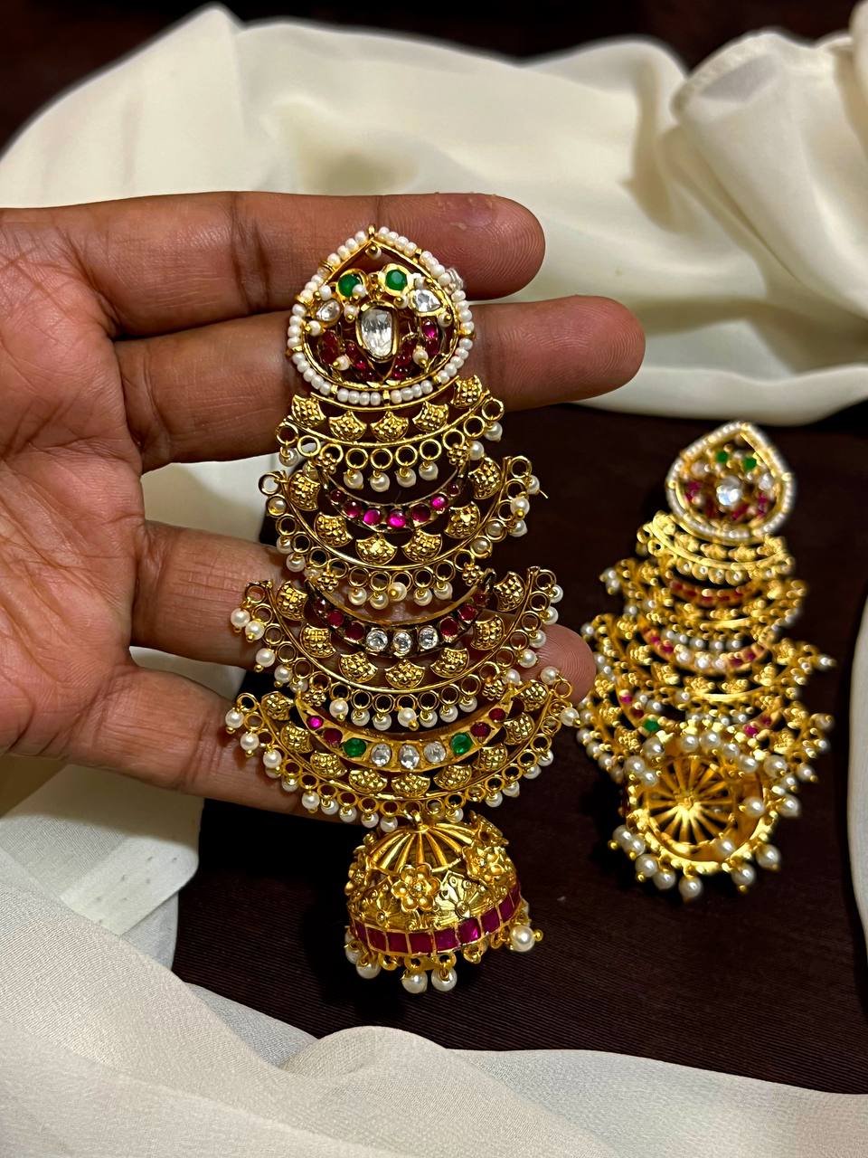 Nakshi Step Long Jhumki - NE004