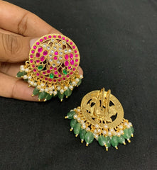 Jadau Hair Accessories in Gold Polish - HA00247