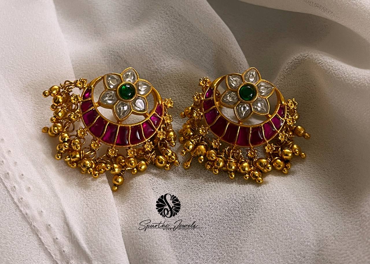 Kundan Earrings in Multi - KE0041