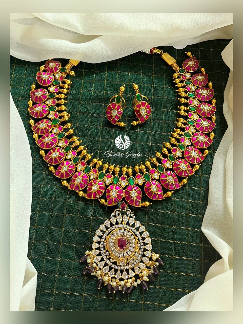 Kundan Victorian Mango haram - KN012