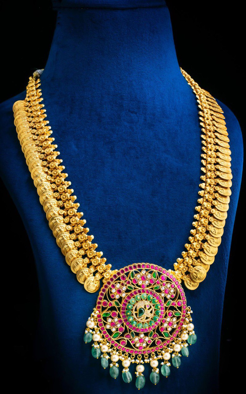 Jadau Kundan Kaasu Mala - HJ0055