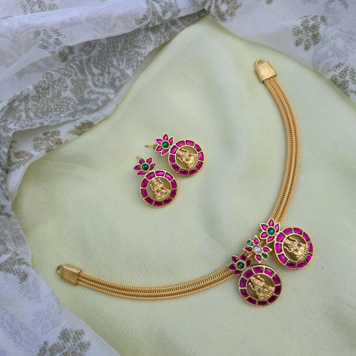 Kundan Lakshmi Necklace - NK0062