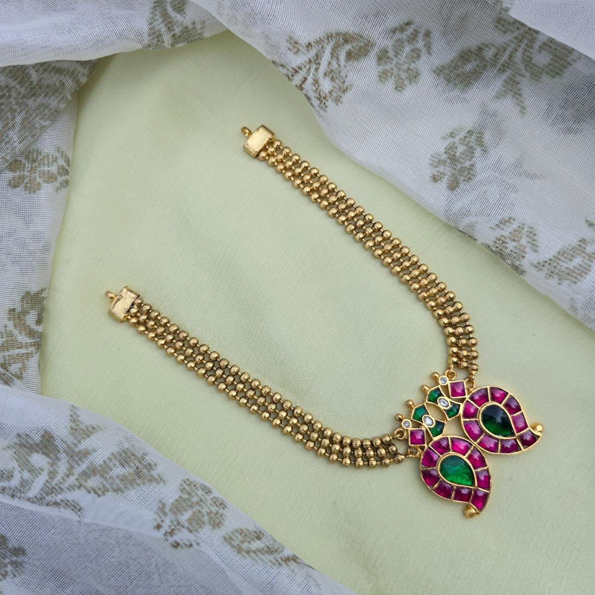 Jadau Kundan Mango Necklace - NK0063