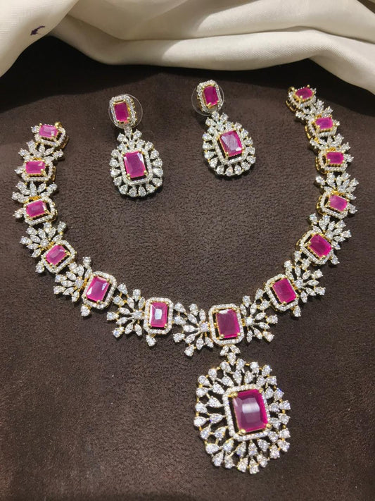 Ruby Daimond Necklace - DN0018