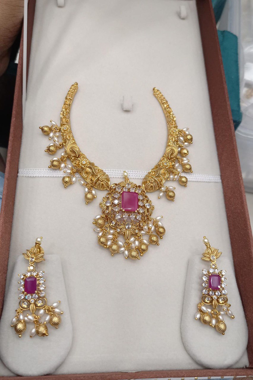 Beautiful Kante with pink beads - NN0065