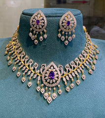 Purple in Daimond Necklace - DN0027