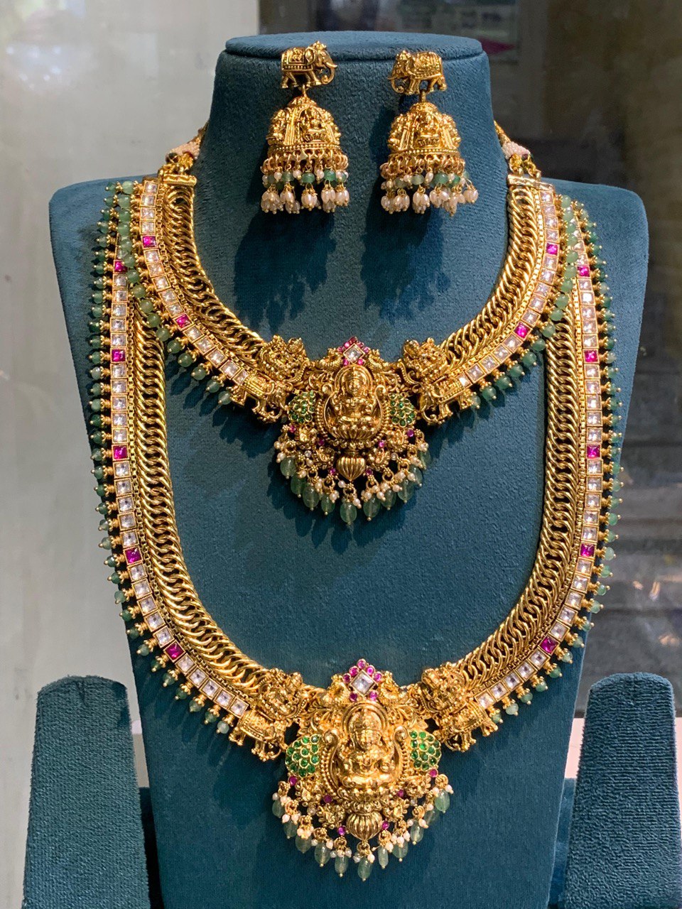 Jadau Kundan Lakshmi Bridal Combo - BR0030