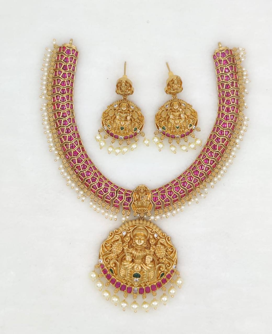 Kempu Lakshmi Necklace - NN0060