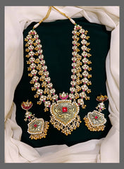 Polki Trible Layer Kundan Haram - KH00231