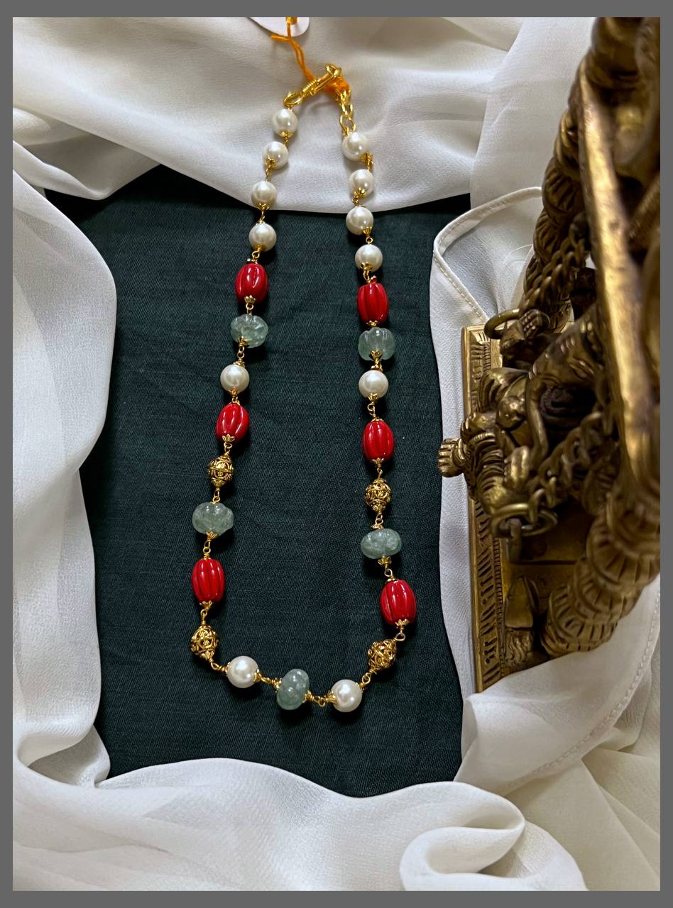 Beautiful Multicolor Beads Necklace - PB00450