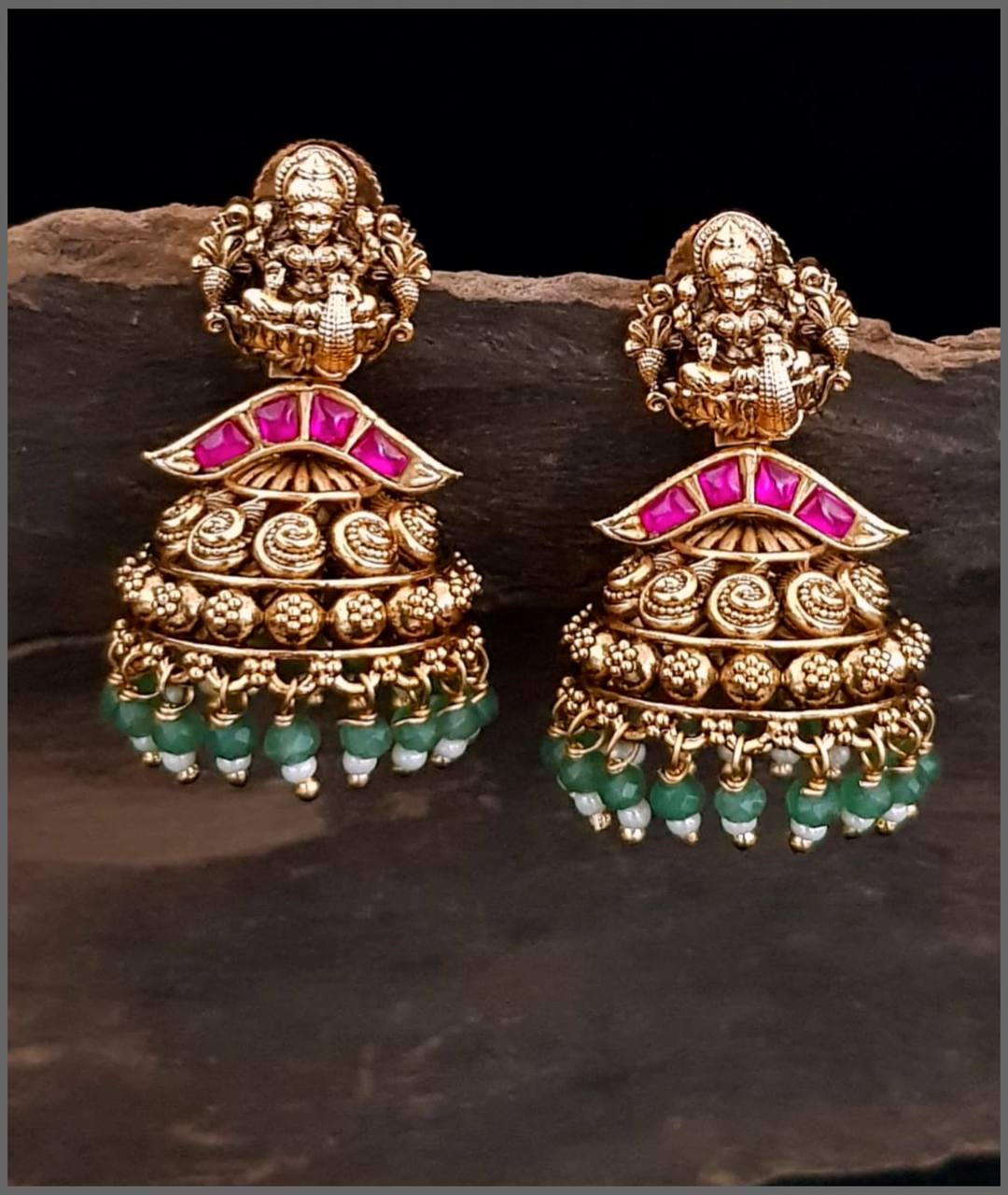 Beautiful Kundan Jhumka Earrings in multiple Varients - KE00524