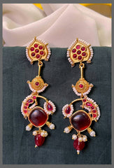 Beautiful Kundan Earrings in Multi Color– KE00535