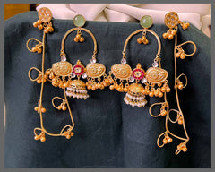 Beautiful Kundan Jhumka Earrings with Matilu  - KE00540