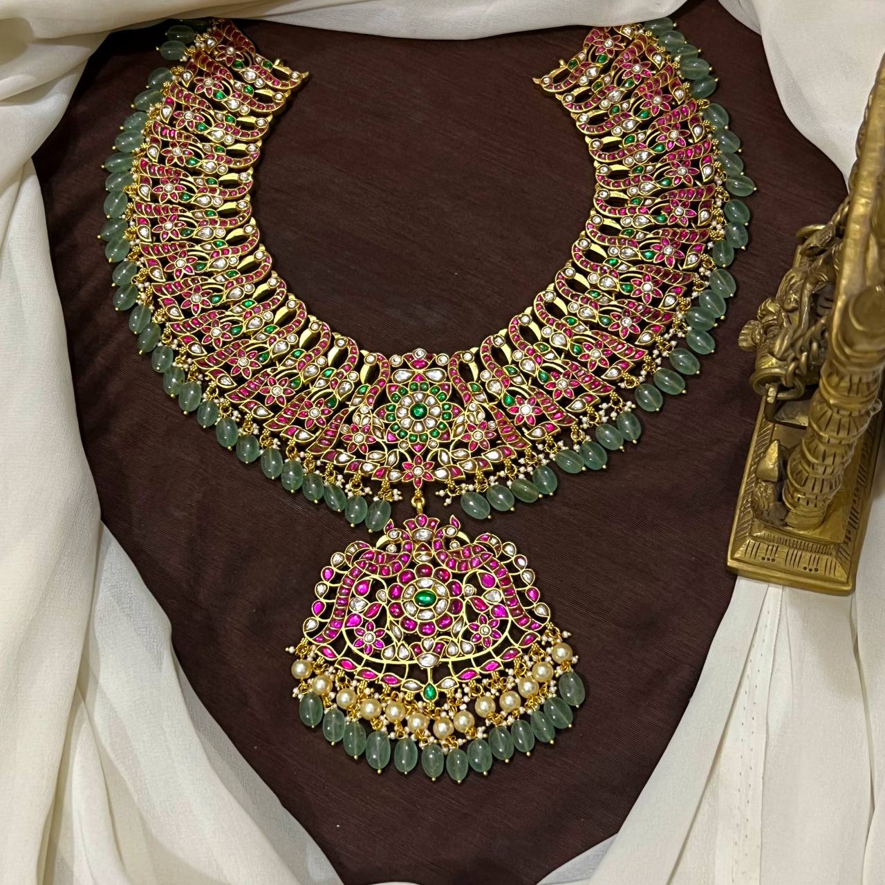 Jadau Grand Bridal Neckalce - KN00670