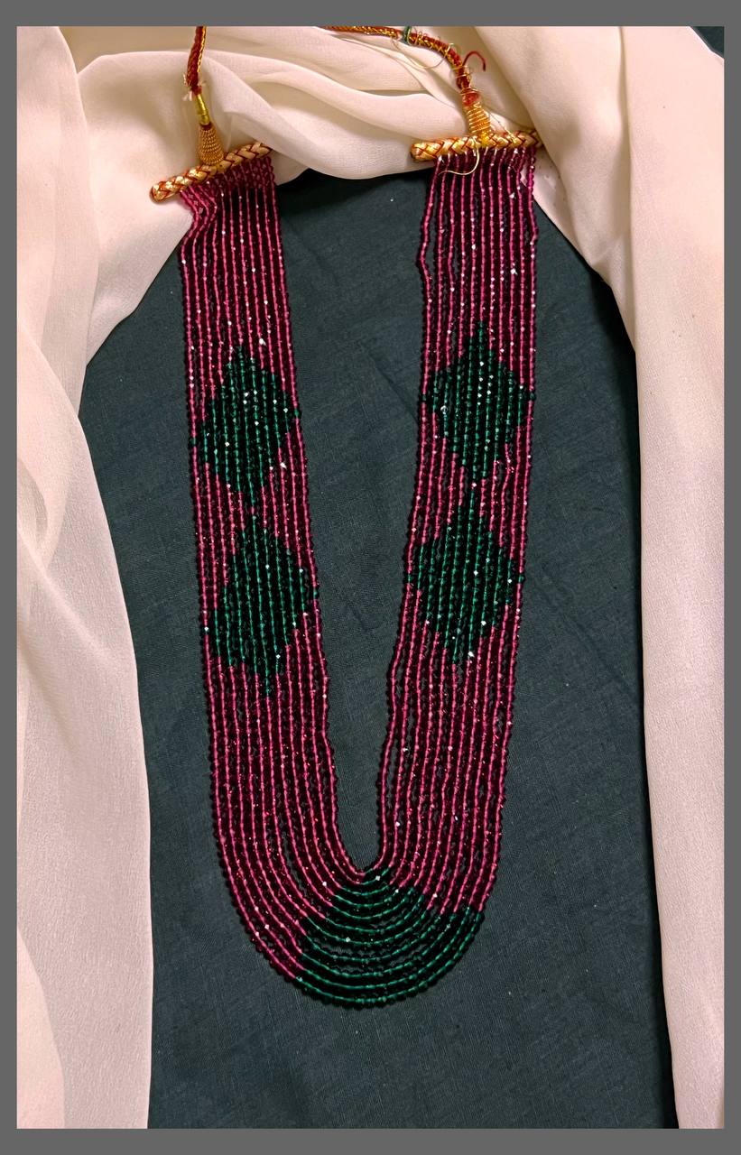 Hug Beautiful 10 layer Crystal Beads Haram - PB00391