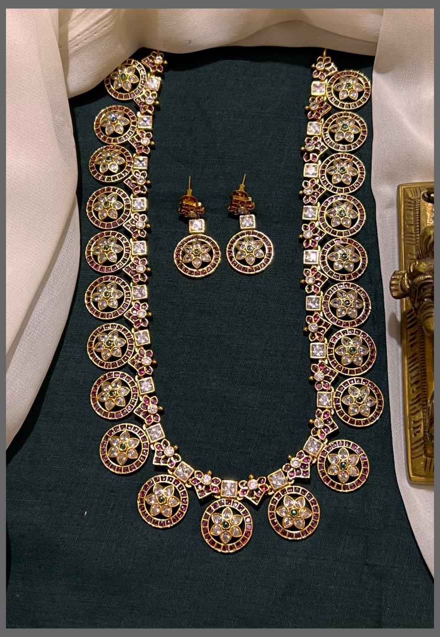 Star Butto Malla Haram with Multi colour  in Nakshi - NH00334