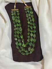 Beautiful 3 liner AD Crystal beads Haram - PB00622