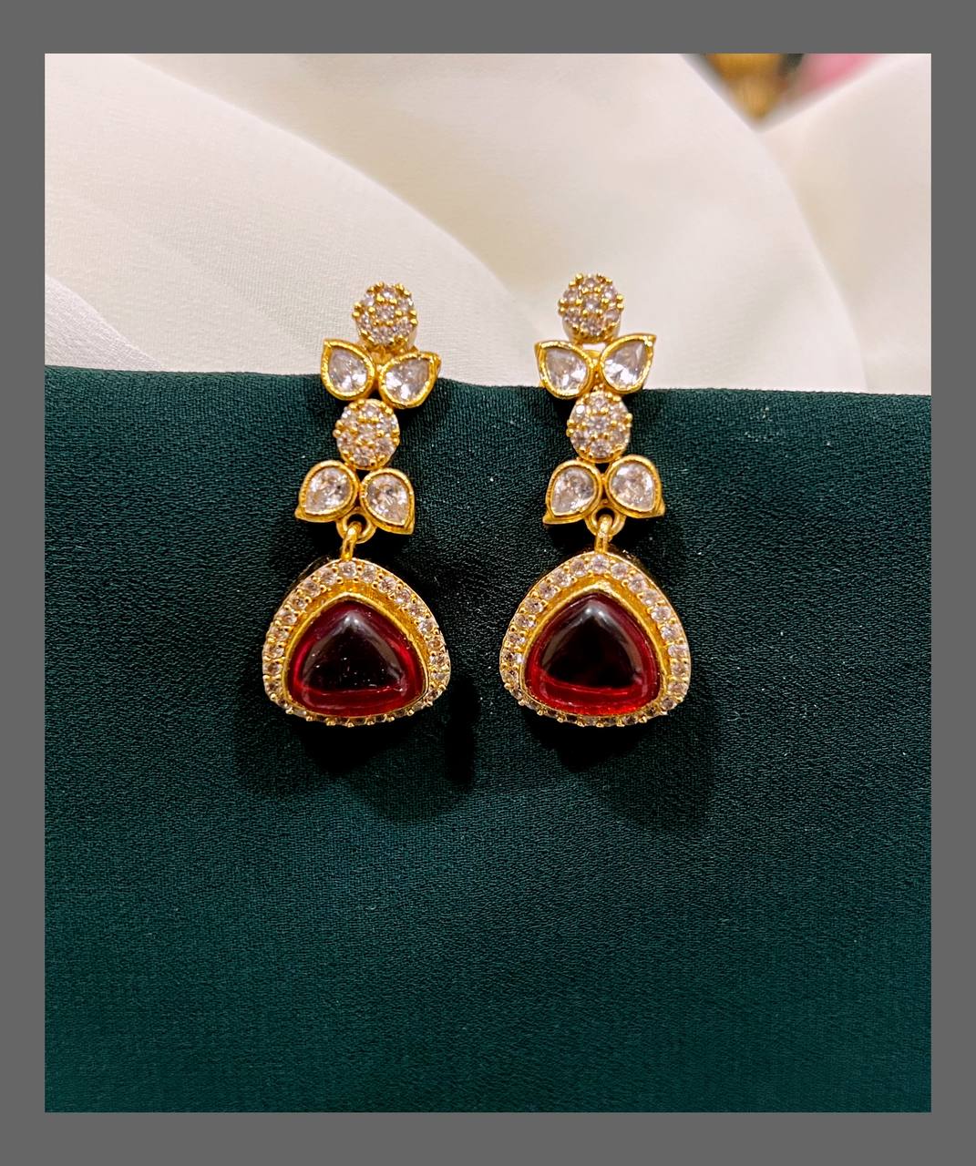 Flower Earrings In Victorian - VE00138