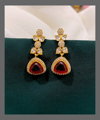 Flower Earrings In Victorian - VE00138